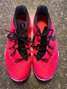 Nike Men's Hot Pink and Black Athletic Running Shoes